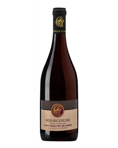 Bouteille de bourgogne rouge pinot noir fût de chêne de la Cave d'Azé