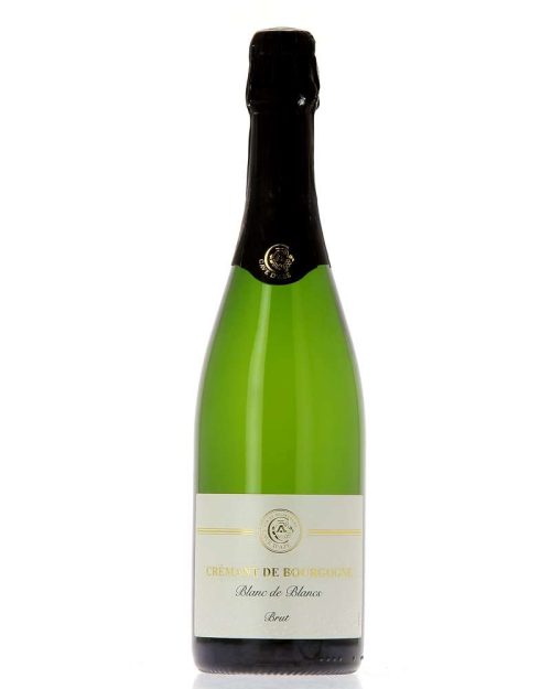 Bouteille de crémant blanc de blancs de la Cave d'Azé