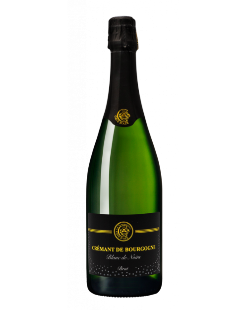 Bouteille de crémant blanc de noirs de la Cave d'Azé