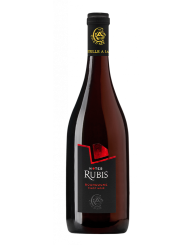 Bouteille de bourgogne rouge notes de rubis de la Cave d'Azé