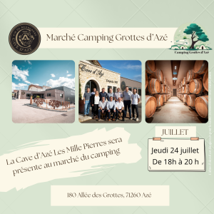 Marché camping Azé (28.575 x 28.575 cm)