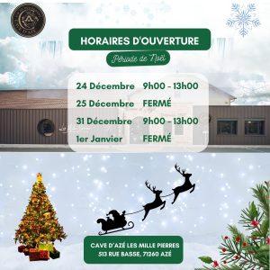 HORAIRES DECEMBRE