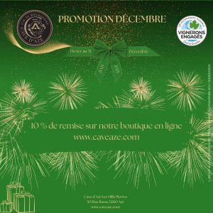 promotion décembre boutique en ligne 10 %